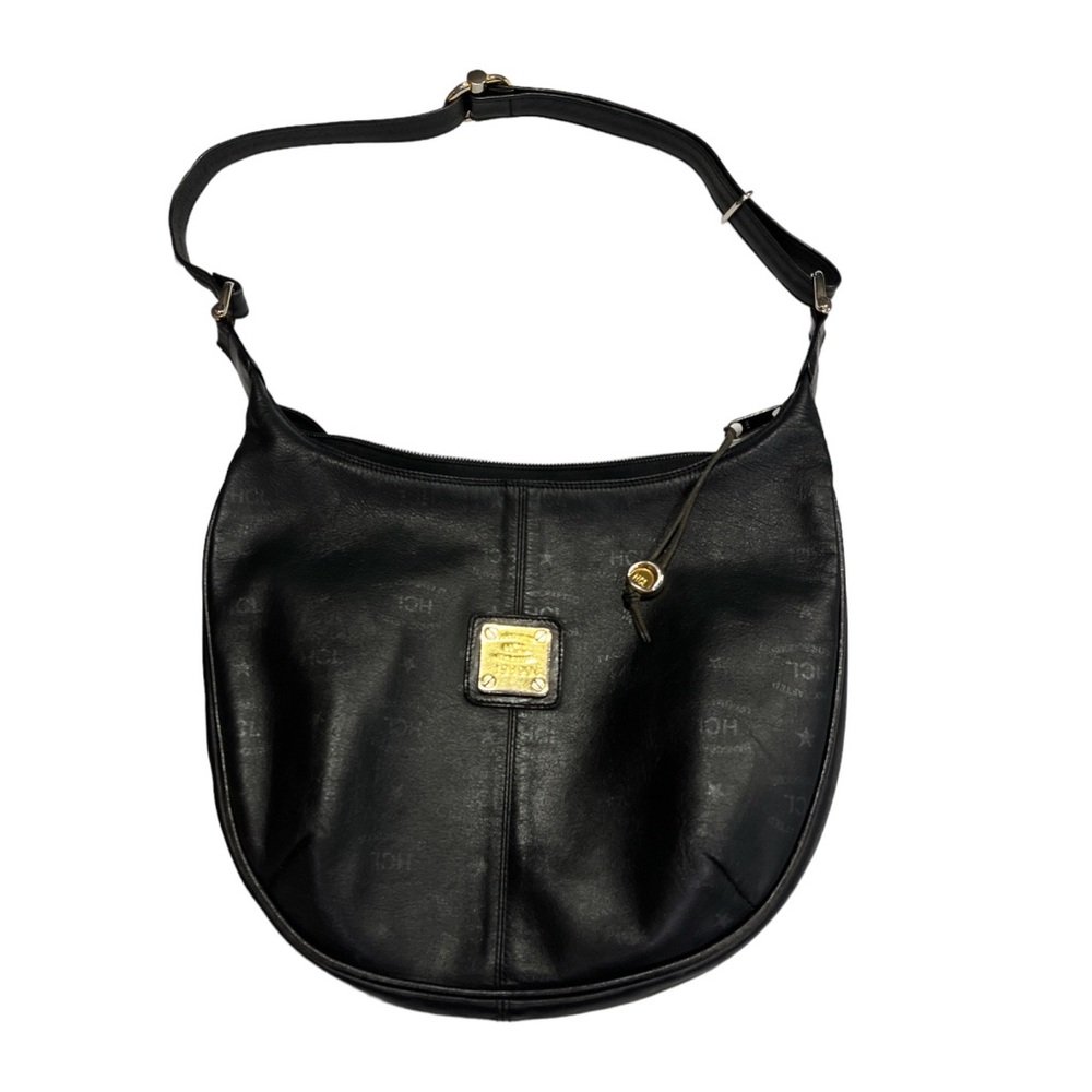 HCL Black Hobo Bag with Gold Detailing